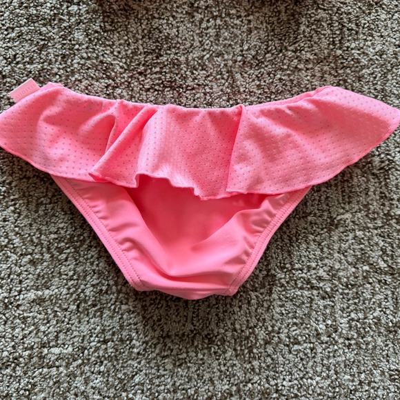 Seafolly Kids Girl Sweet summer Ruffle Two-Piece Tankini Swimsuit Coral Pink 3 - Picture 6 of 8